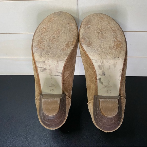 Steve Madden Pembrook Ankle Booties Women's Size 5.5 Shoes M Brown Suede Leather - Picture 8 of 10